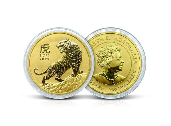 2 oz Gold 2022 Perth Mint - Australian Lunar Year of the Tiger Coin