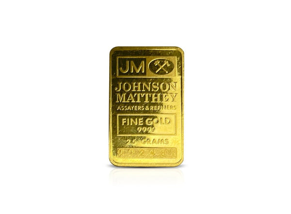 2.5 g Gold Johnson Matthey Bar 9999