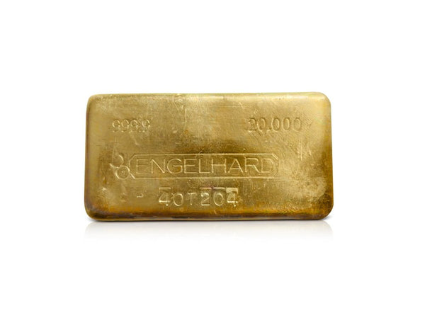 20 oz Gold Engelhard Bar 99.99%