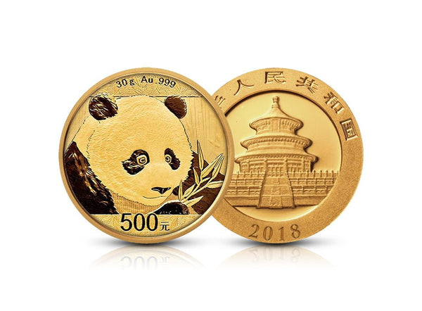 30 g Gold Chinese Panda Coin 999 (2018 edition)