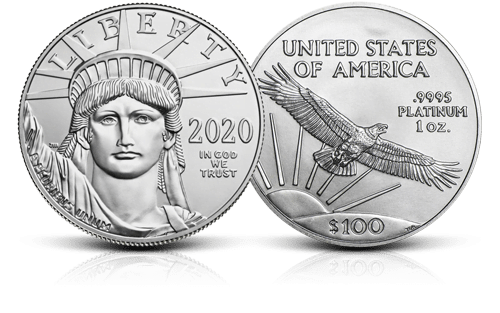 1 oz 2020 Platinum US Eagle Coin 99.95%