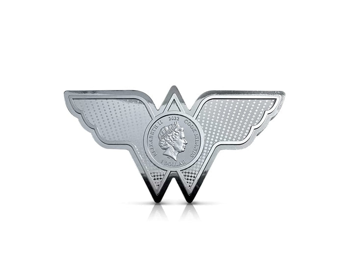 wonder woman coin . silver dc comics