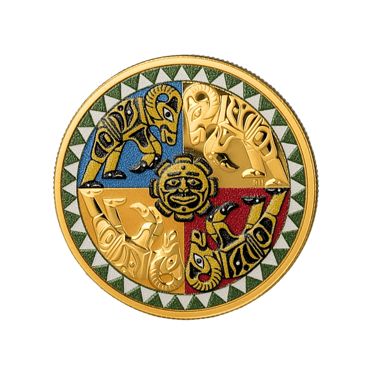 1 oz Gold 200 Dollars "Ramming Bighorn Sheep" 2021 Coin