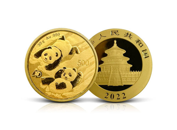 30 g Gold Chinese Panda 2022 Coin 999