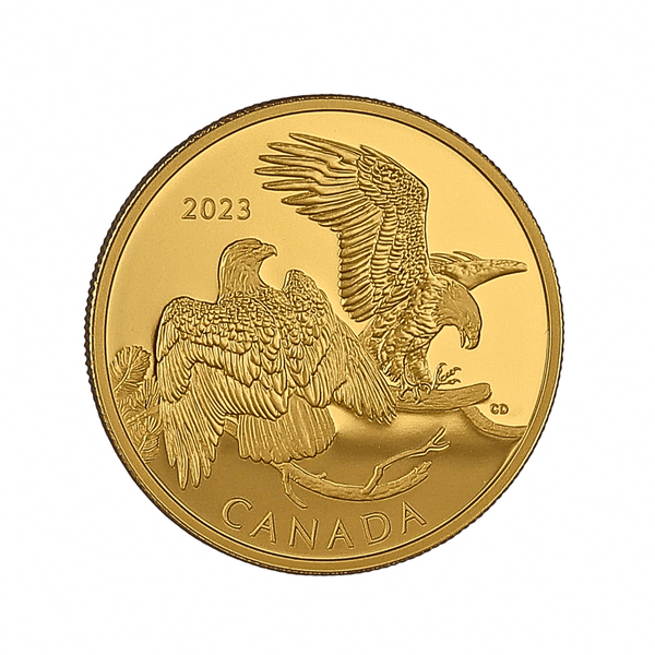 1 Oz Gold 2023 $200 The Striking Bald Eagle Coin