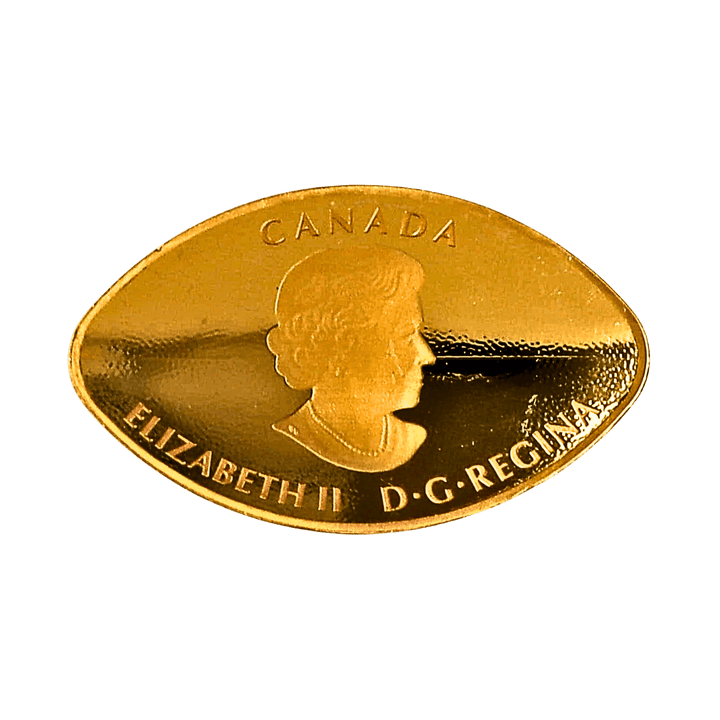 1 oz Gold - Football-Shaped and Curved Coin (2017) – Express Gold Refining
