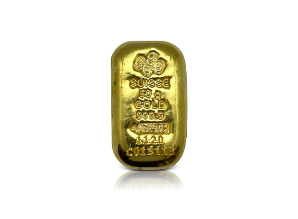 50 g Gold Casting Pamp Suisse 99.99%