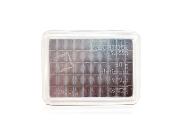 50 g Platinum Valcambi Bar 50*1g 999.5