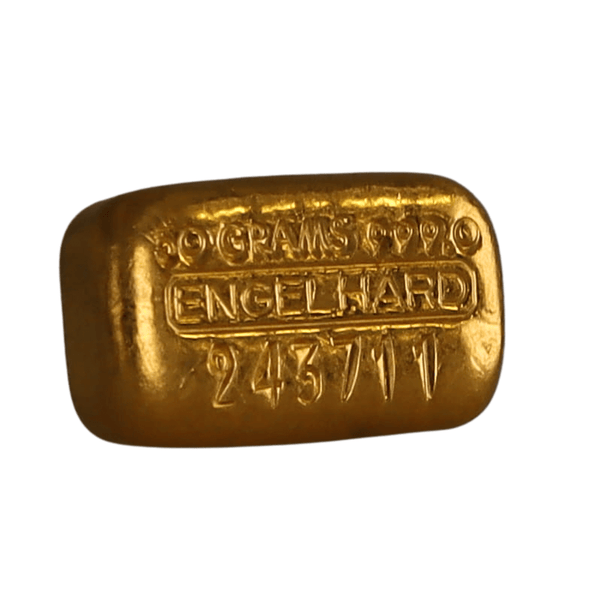 50 g Gold Engelhard Bar .999
