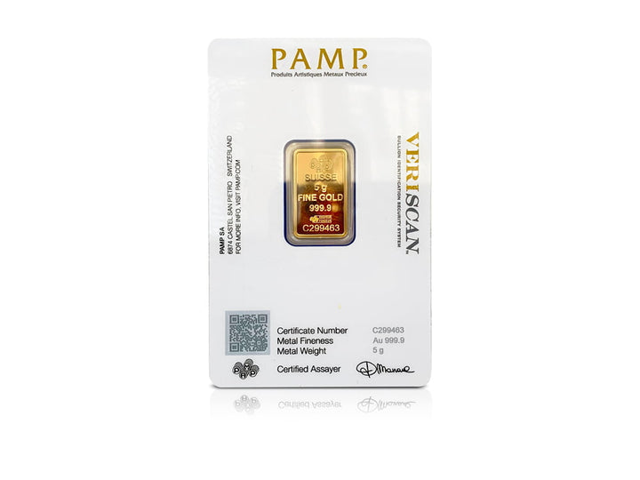 5 G Gold Pamp Suisse Bar