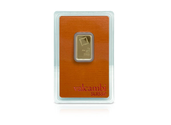 5 g Gold Valcambi Suisse Bar 9999