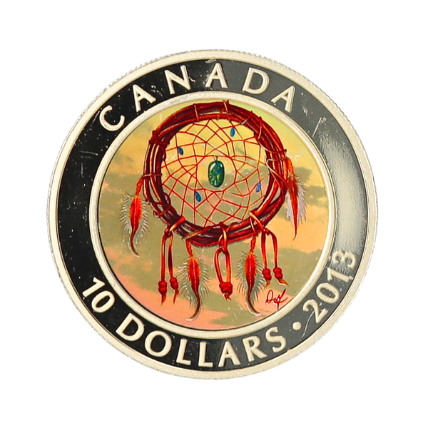 1/2 oz Silver 2013 $10 Dreamcatcher Coin
