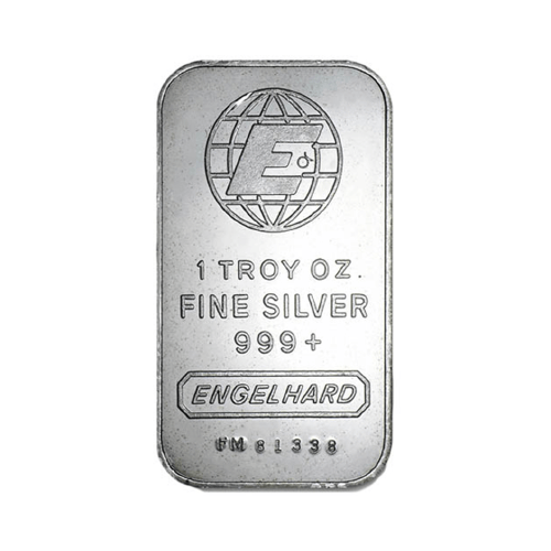 1 oz Silver Engelhard Vintage Bar 999