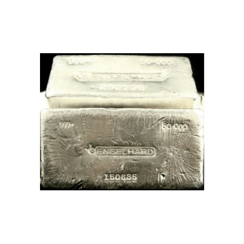 50 oz Silver Engelhard Bar Vintage 999