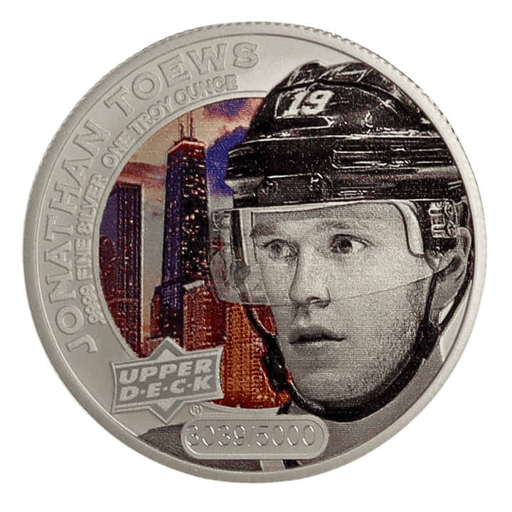 10 oz - 2017 Grandeur Hockey Set of 10 Colored Players Silver