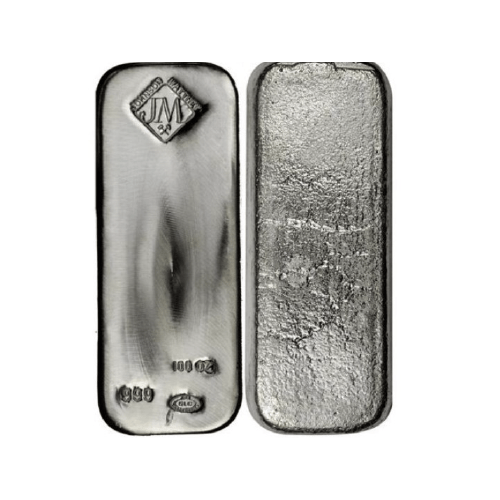 100 oz Silver Johnson Matthey Bar