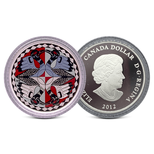 2012 Iconic 1 oz Silver Coin 99.99% Celebrating 25th anniversary of the Loonie