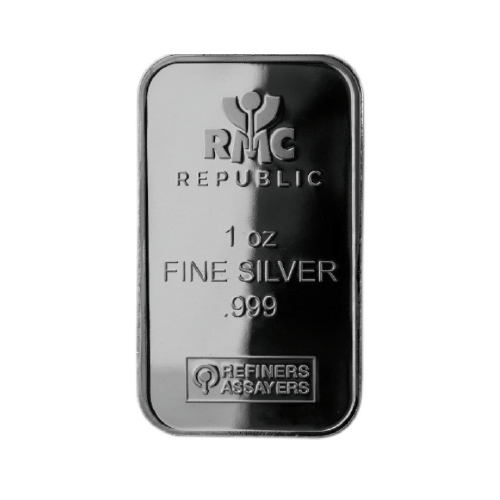 1 oz Silver Republic Metals Corporation Bar - RMC 999