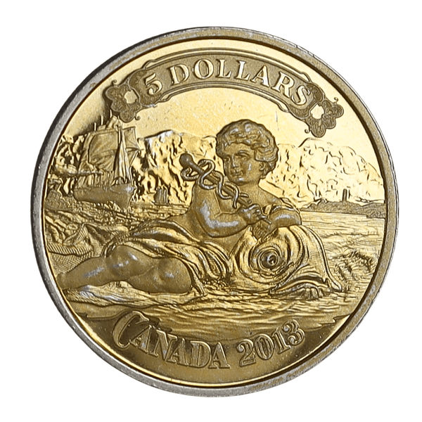 1 oz Silver 2013 $5 Bank Note Series Canadian Bank Of Commerce Design Coin