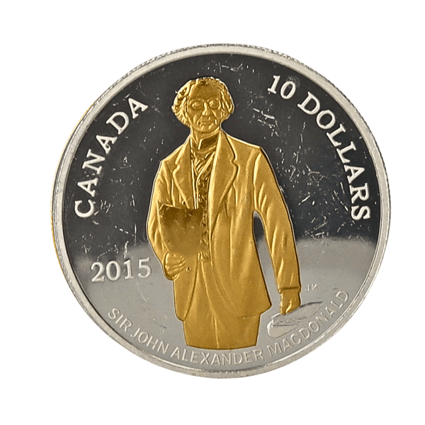 1/2 oz Silver 2015 The Birth of Sir John A. Macdonald, 200th Anniversary Coin