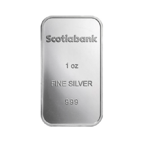 1 oz Silver Scotiabank Bars 999