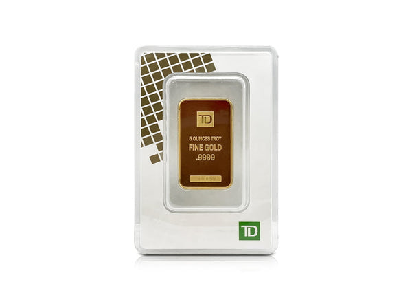5 oz Gold TD Bank Bar 99.99%