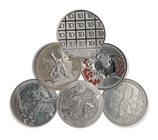 1 oz Silver Random Coins