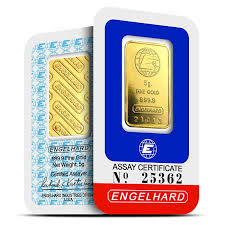 1 oz Gold vintage Engelhard Bar 99.99%