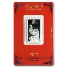 1 oz Silver Pamp Suisse Bar 99.9%